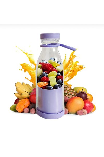teknotrust 50 Hz / 60 Hz Portable 350 ml Blender Mini Fruit Mixer with Milkshakes Function Blander Smothie 2