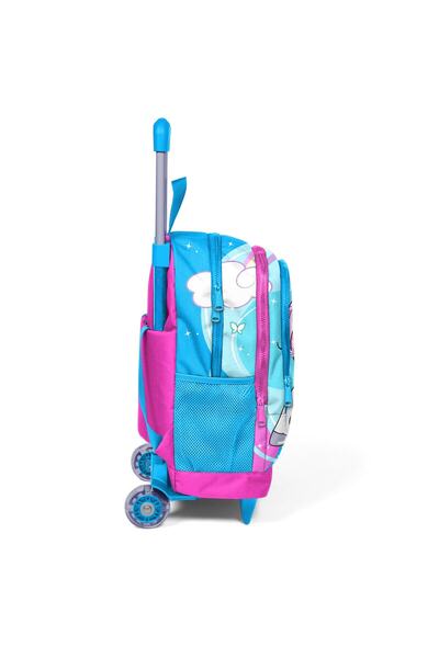 Yaygan Çanta Yaygan Orıgınal Işıklı Tekerlekli Çekçekli Kız Okul Çantası