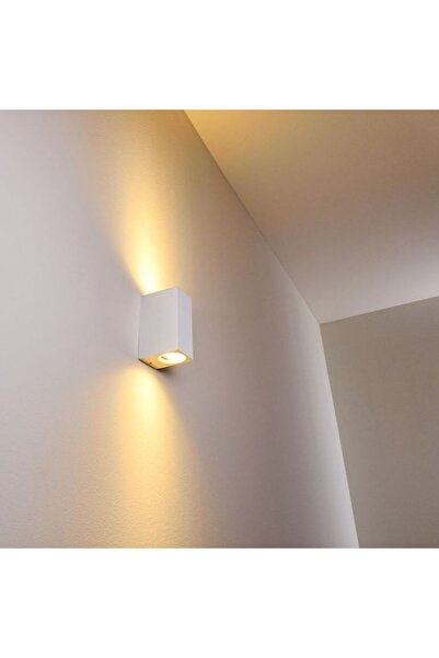 fullreyon 14 Watt AMBER IŞIK BEYAZ KASA Çift Yönlü İç ve Dış Mekan Armatür, S...