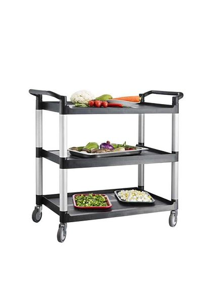 Kumsal Mutfak Service Trolley Black (SAS-1)