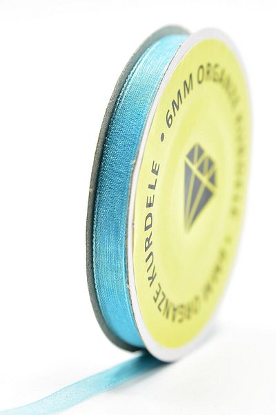 Aker Hediyelik Turquoise Organza Ribbon (6mm-20m)