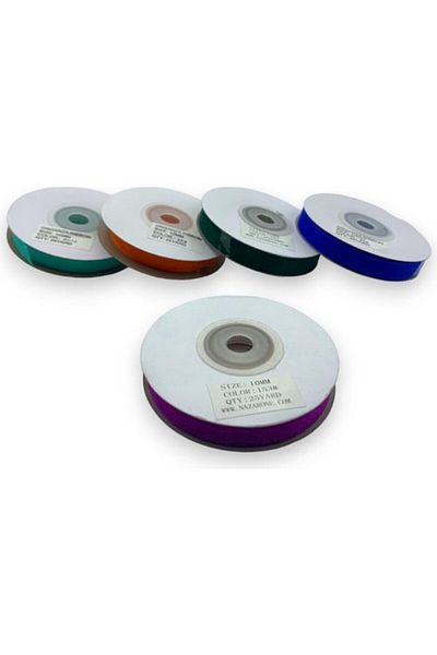 Aker Hediyelik ΣΕΤ ΚΟΡΔΕΛΑ ORGANZA 1CM/23MT 5 ΤΕΜΑΧΙΑ Υπέροχο Σετ