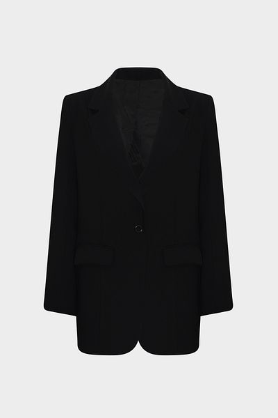 Açelya Okcu Premium Oversize γυναικείο σακάκι μπλέιζερ με λεπτομέρεια στην τσέπη