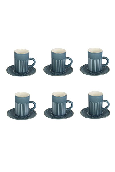 Vitale Porselen 6 Lı Double Kahve Fincanı Seti