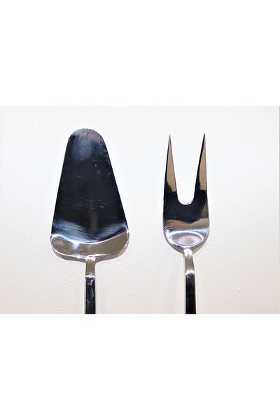 COOKCASE طقم خدمة مكون من قطعتين (ملعقة وشوكة خدمة)