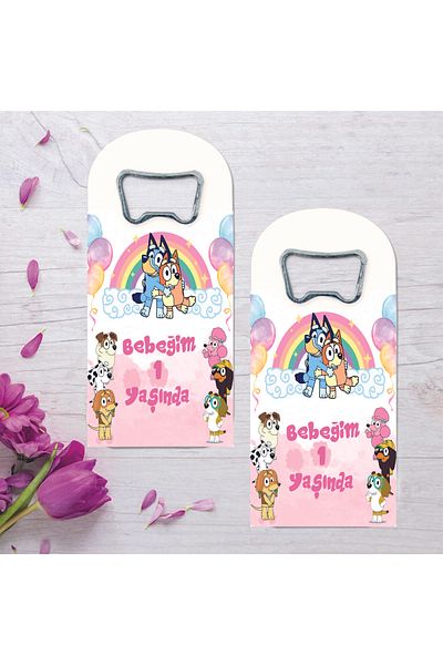Ege ajans 10 pieces (card and gelatin) bluey opener magnet