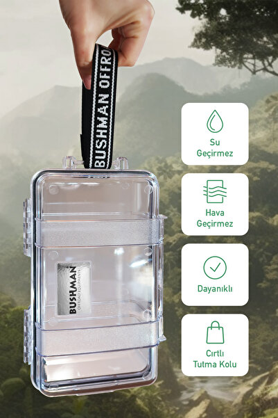 Bushman Plastik Su Geçirmez Saklama Kutusu Humidor Darbeye Dayanıklı Toz Geçi...