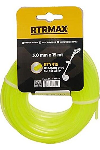 Rtrmax Çim Biçme Misinası Altıgen RTY419 3X15mt
