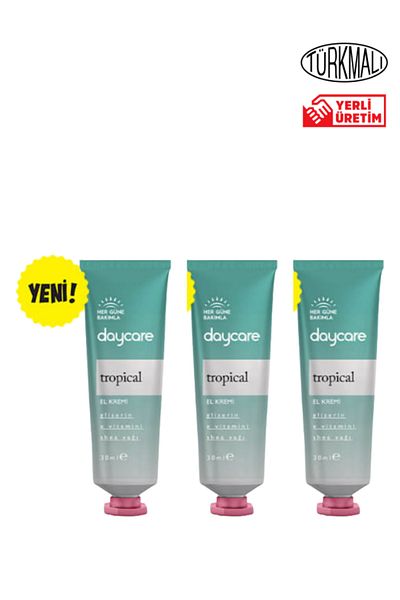 Daycare Tropical Hand Cream - 30 ml x 3 Pieces
