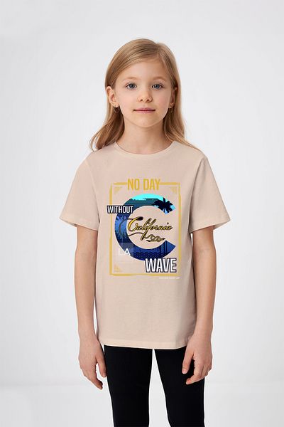 ADABEBEK Κοριτσίστικο μπλουζάκι California Wave Printed
