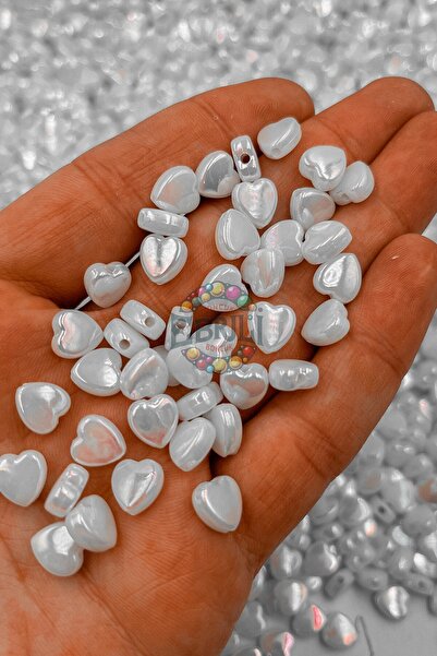 Ebruli Boncuk Ακρυλικές χάντρες καρδιάς 8 χιλιοστών Αξεσουάρ για κοσμήματα (5...