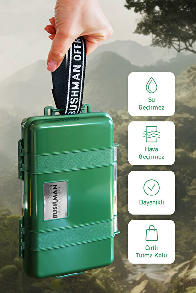 Bushman Plastik Su Geçirmez Saklama Kutusu Humidor Darbeye Dayanıklı Toz Geçi...