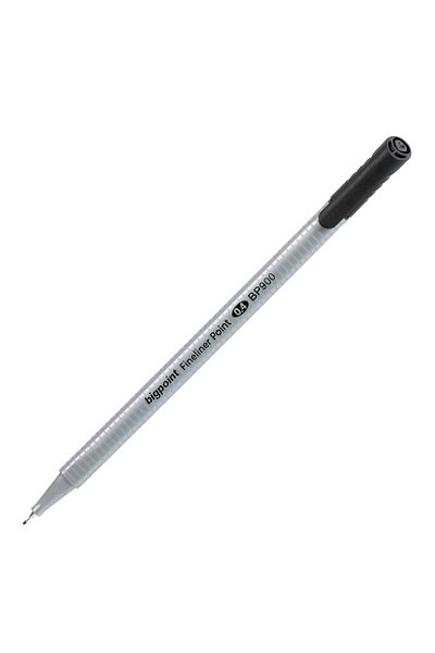 Bigpoint Black Fineliner Pen 10 Pieces Box