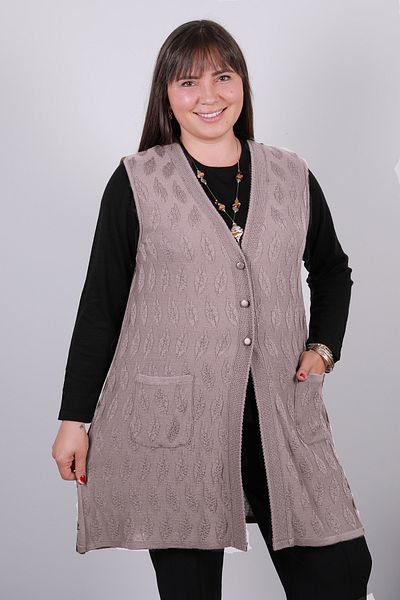 Laden Plus Size Women's Very Special Knitwear Spring Seasonal Long Mother Thin Vest