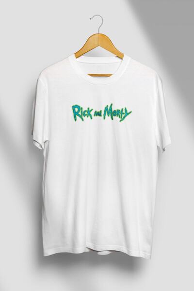 CONSTRAİN Rick And Morty Beyaz O Yaka %100 Pamuk Unisex Oversize T-shirt