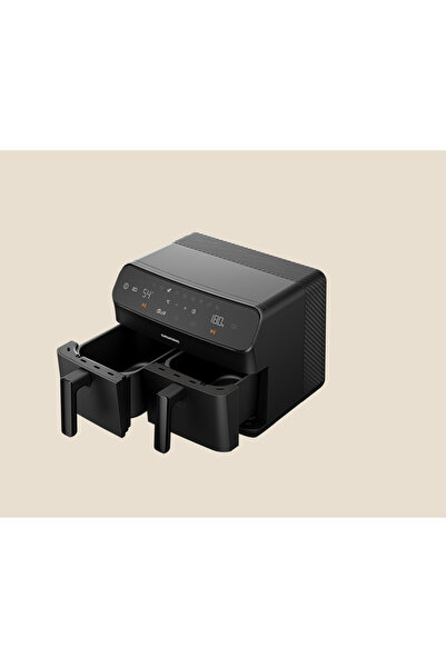 Grundig Yeni Seri Airfryer Çift Hazneli Siyah 2400 Watt