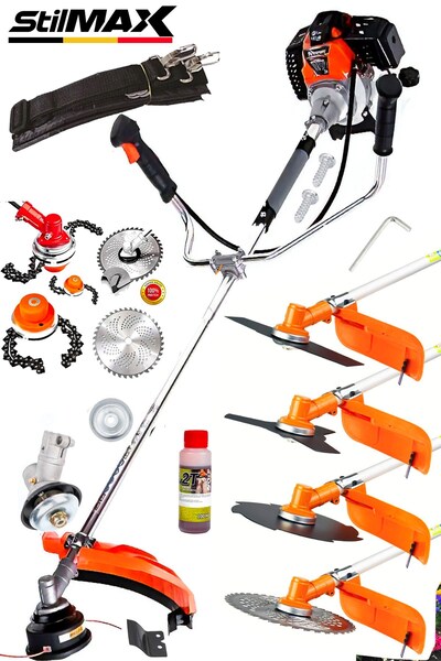 stilmax Çelik Piston 4x4 14 HPX Metal Şanzımanlı Yan Tip Benzinli Motorlu Ot ...