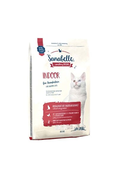 Sanabelle I?ndoor Kümes Hayvanlı Evde Yaşayan Yetişkin Kedi Maması 10 Kg