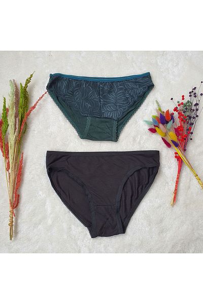 Modriva Set de 2 chiloți din Lycra pentru femei