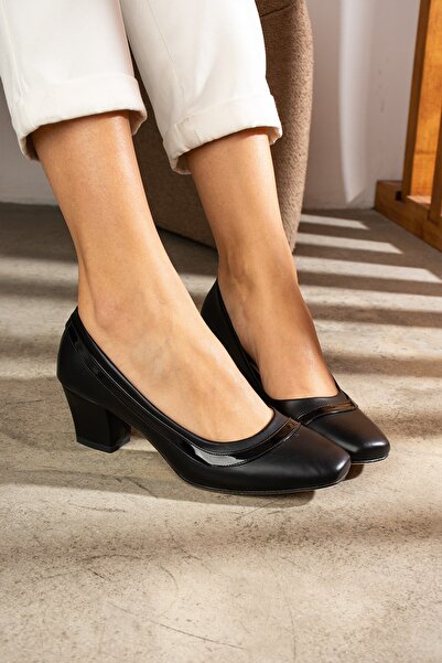 AlbiShoes حذاء نسائي بكعب منخفض 5.5 سم فستان سهرة يومي بكعب نسائي (36-44)