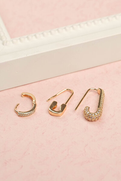 Richard Jewell Kadın Çelik Renk Atmaz Garantili Faturalı Küpe JFRCH2019