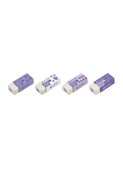Adel 4 Lavender Erasers