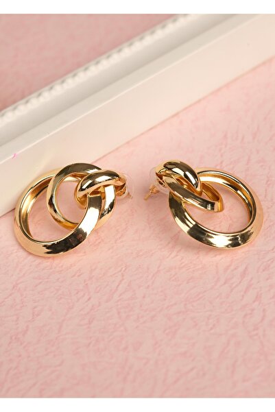 Richard Jewell Kadın Çelik Altın Kaplama Renk Atmaz Küpe