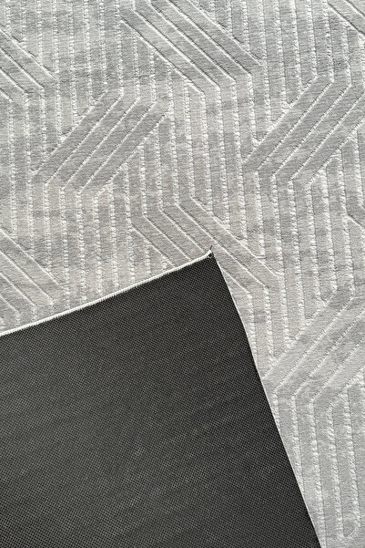 ALgorand Home Χαλάκι δαπέδου σε γκρι ανθρακί - Πλένεται, Αντιολισθητική βάση, Ανάγλυφη επένδυση για σαλόνι, διάδρομος και κουζίνα