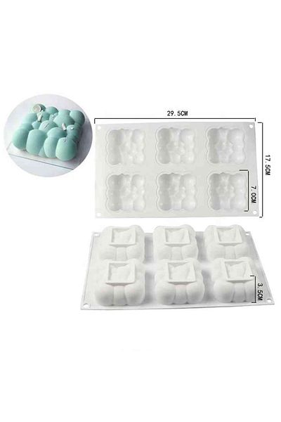 Getshopmini Epoxy 3D Cloud Decoration Candle Mould Silicone Mould GT1345