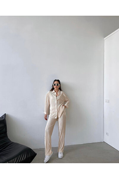 Ekim Store Crinkle Shirt Pants Set