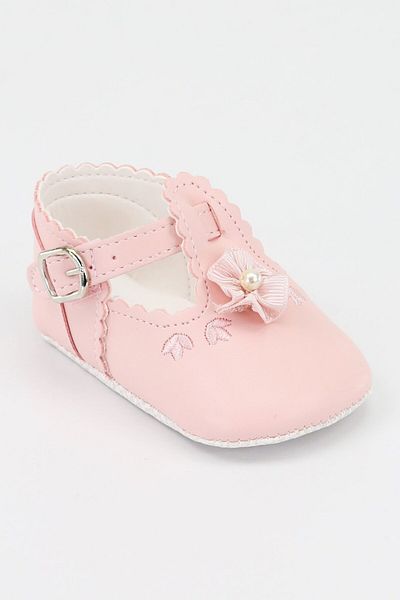 SIRRI Baby Girl Soft Sole Shoes, Size 16-17-18