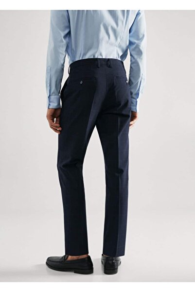 MANGO Man Süper Slim Fit Kareli Kumaş Pantolon
