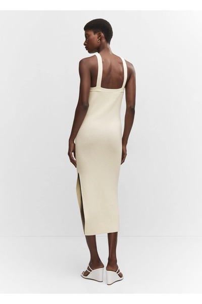 MANGO Woman Prsteň detailne tkané šaty