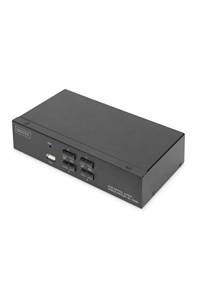 Digitus 4 Port Hdmı Kvm Switch, 4k / 30 Hz Kvm Switch, 4 Port, Single Display, 4k, Hdmı