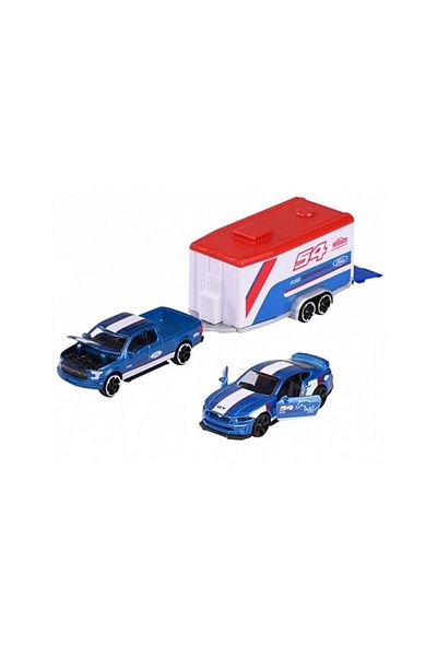 Tower Toys مجموعة مقطورة سيارة ماجوريت فورد ريسينغ 19 سم