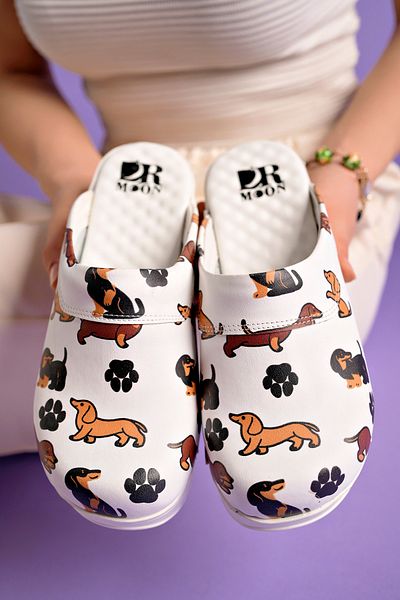 Aleza Shoes Papuci Sabo din piele naturală cu talpă Air (AIR).