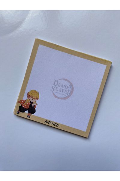 Hara Company Demon Slayer Anime Zenitsu 9x9 cmMemopad