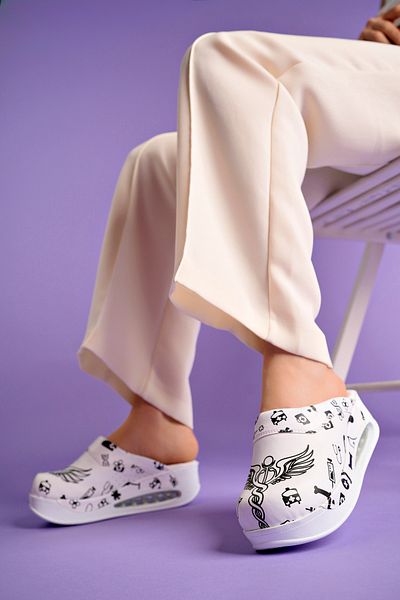 Aleza Shoes Cool (AIR) Σόλα Γνήσιο Δερμάτινο Παντόφλες Sabo