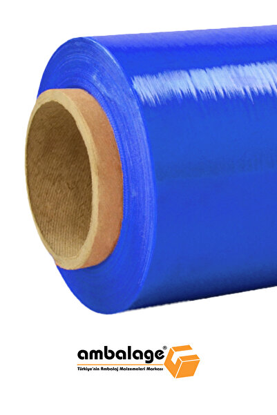 Ambalage 3000 Gr 23 Mic Kalın Mavi Eşya Mobilya Sarma Koruma Ambalaj Streci T...