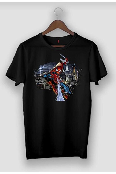 PERISENSE Unisex Femei Bărbați Urban Spiderman Tricou oversize imprimat