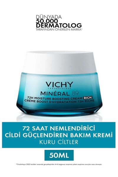 Vichy VİCHY MİNERAL 89 RICH KURU CİLTLER İÇİN NEMLENDİRİCİ KREM -50 ML