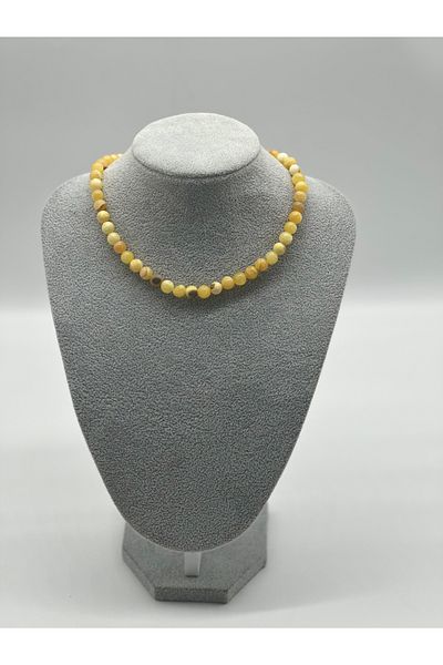 Hobimos Natural Stone Necklace - Baltic Amber Design