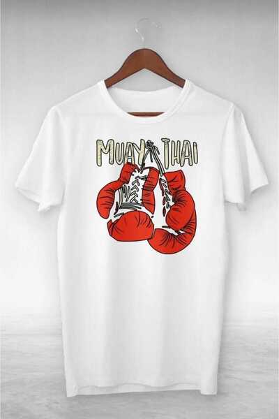 PERISENSE للجنسين النساء الرجال الملاكمة قفازات Muay مطبوعة تي شيرت كبير الحجم