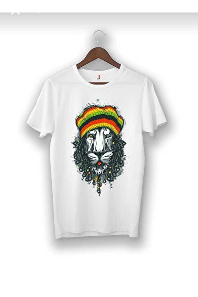 PERISENSE Tricou oversize, unisex, pentru bărbați, cu imprimeu Leu, cu pălărie