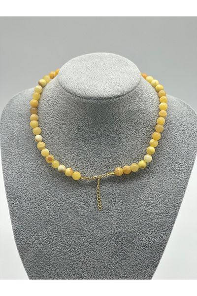 Hobimos Natural Stone Necklace - Baltic Amber Design