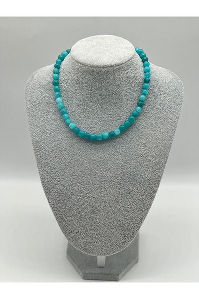 Hobimos Amazonite Natural Stone Necklace