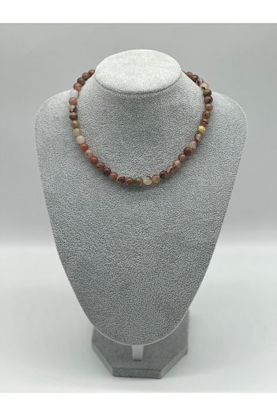 Hobimos Natural Agate Stone Necklace