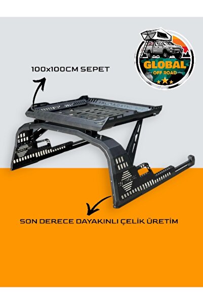global off road TÜM ARAÇLARA UYUMLU LAZER KESİM SEPETLİ ROLLBAR
