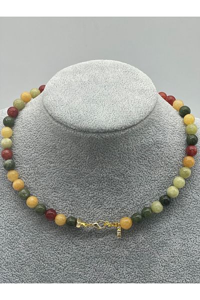 Hobimos Unakit Natural Stone Necklace