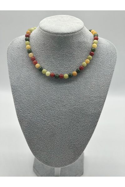 Hobimos Unakit Natural Stone Necklace